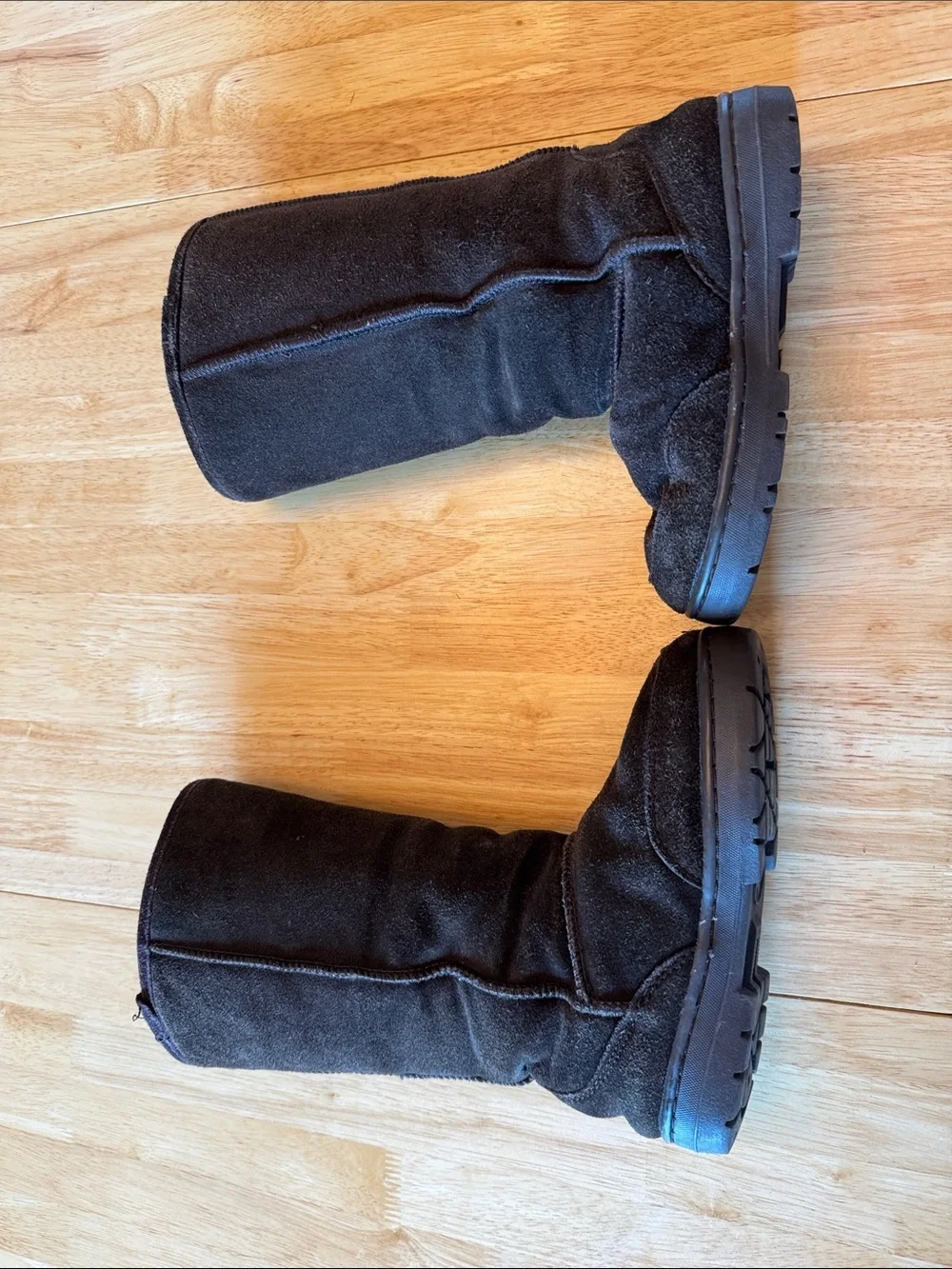 BearPaw Women's Tall Winter Boots in Dark Brown